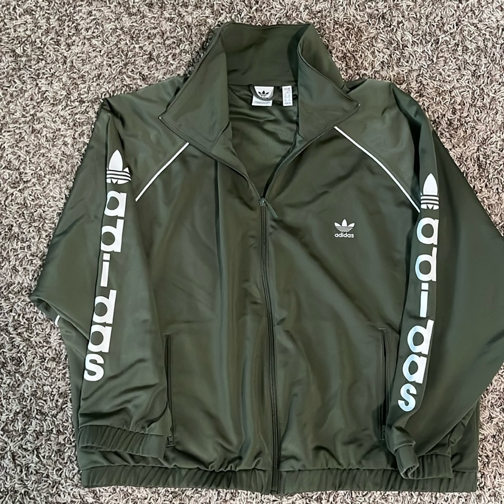 Women’s Olive green Adidas Track Jacket
